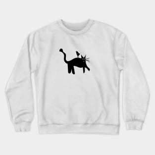 Cat And Bird. Crewneck Sweatshirt